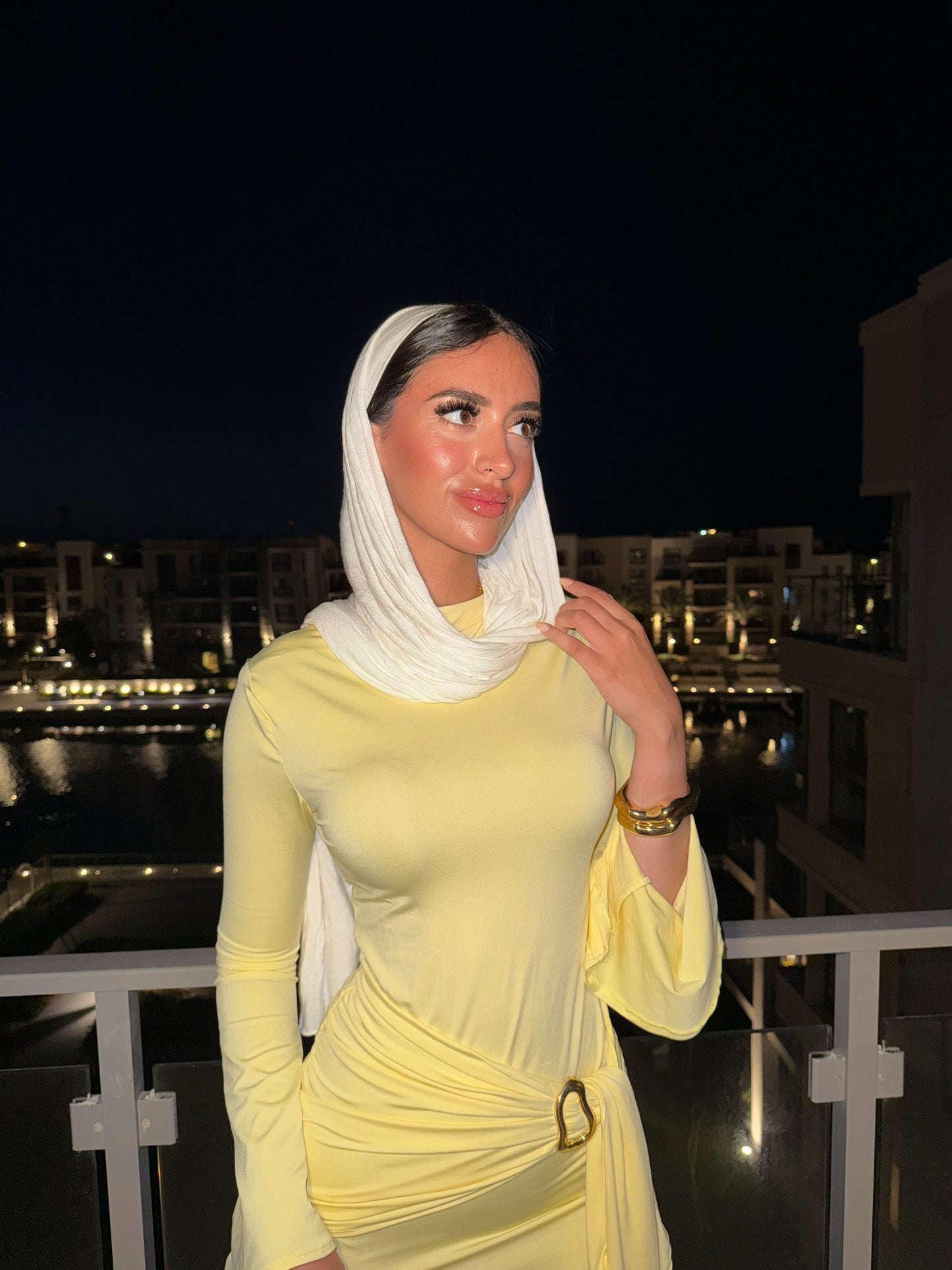 Butter yellow Wrap dress