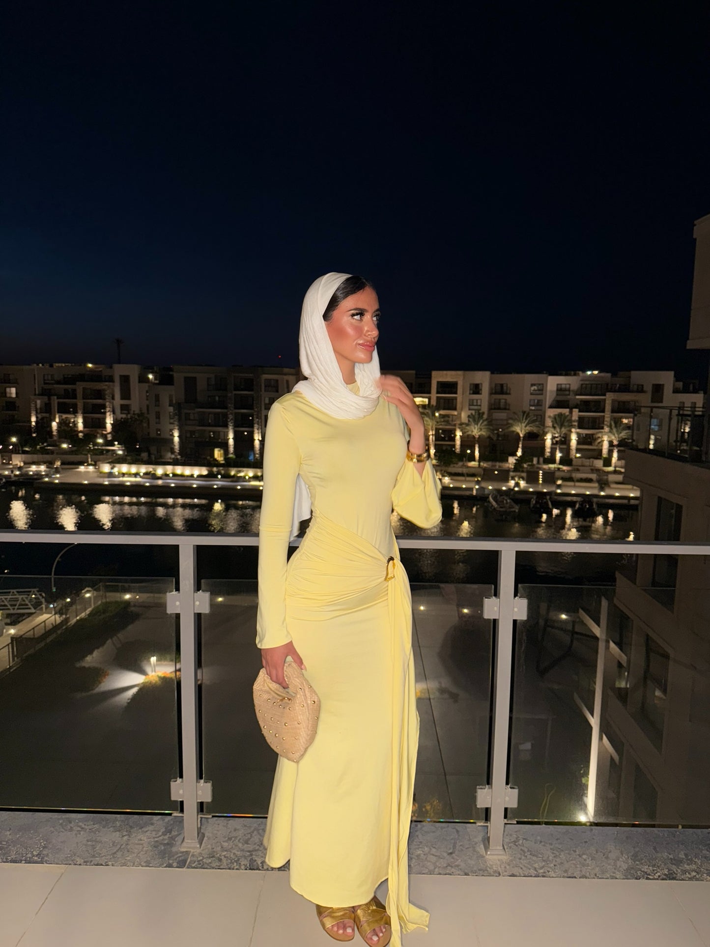 Butter yellow Wrap dress