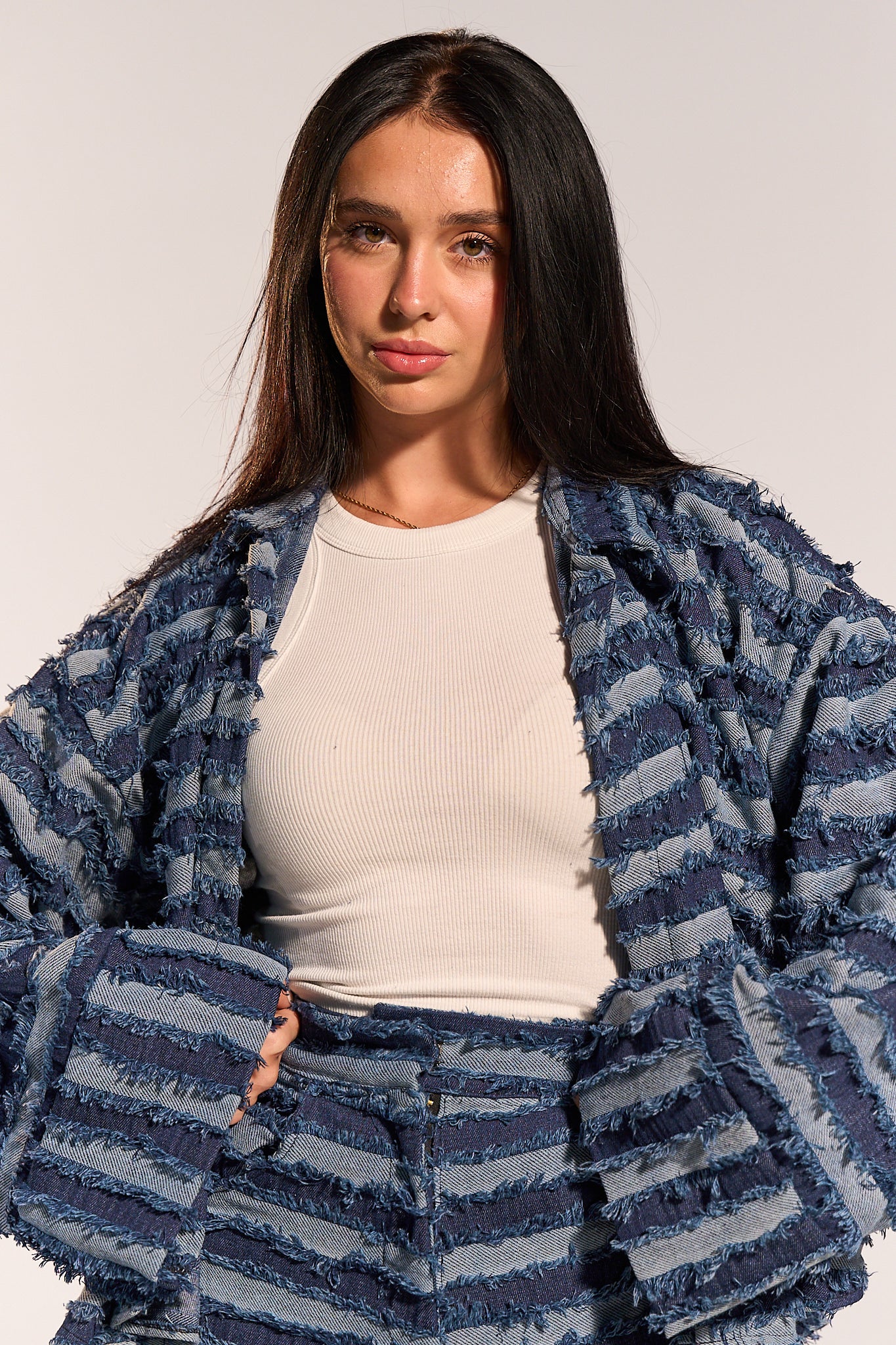 The Stripped Denim set