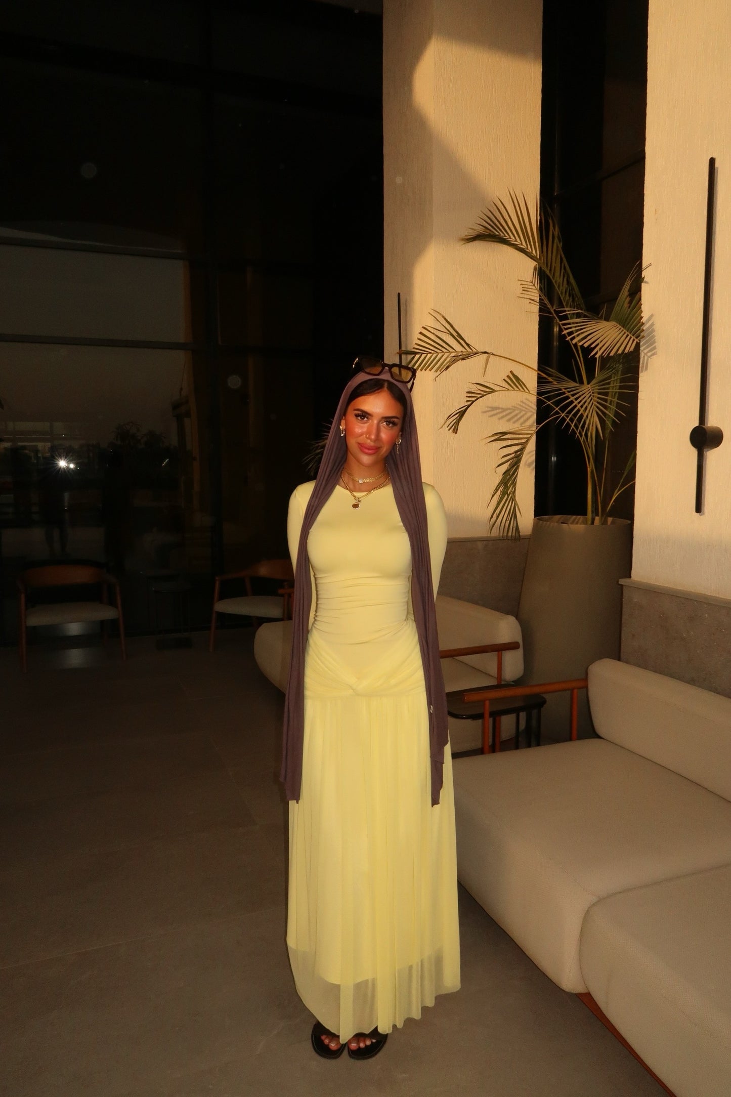 Sophia dress in yellow
