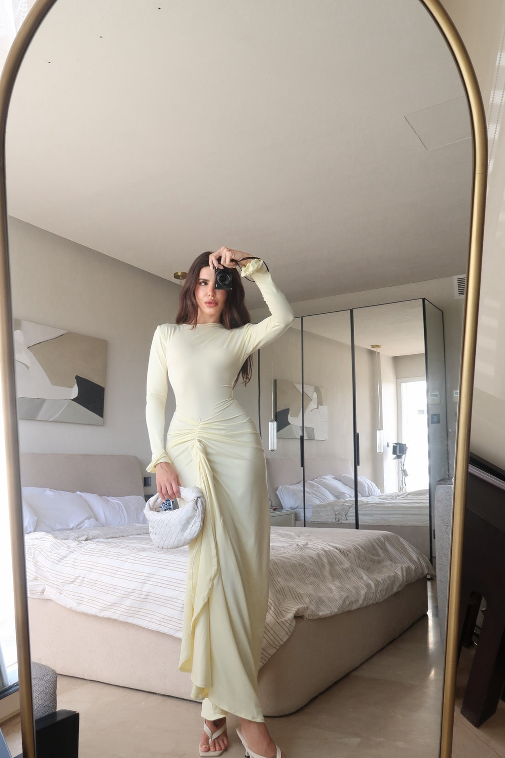 Butter yellow Roma Dress