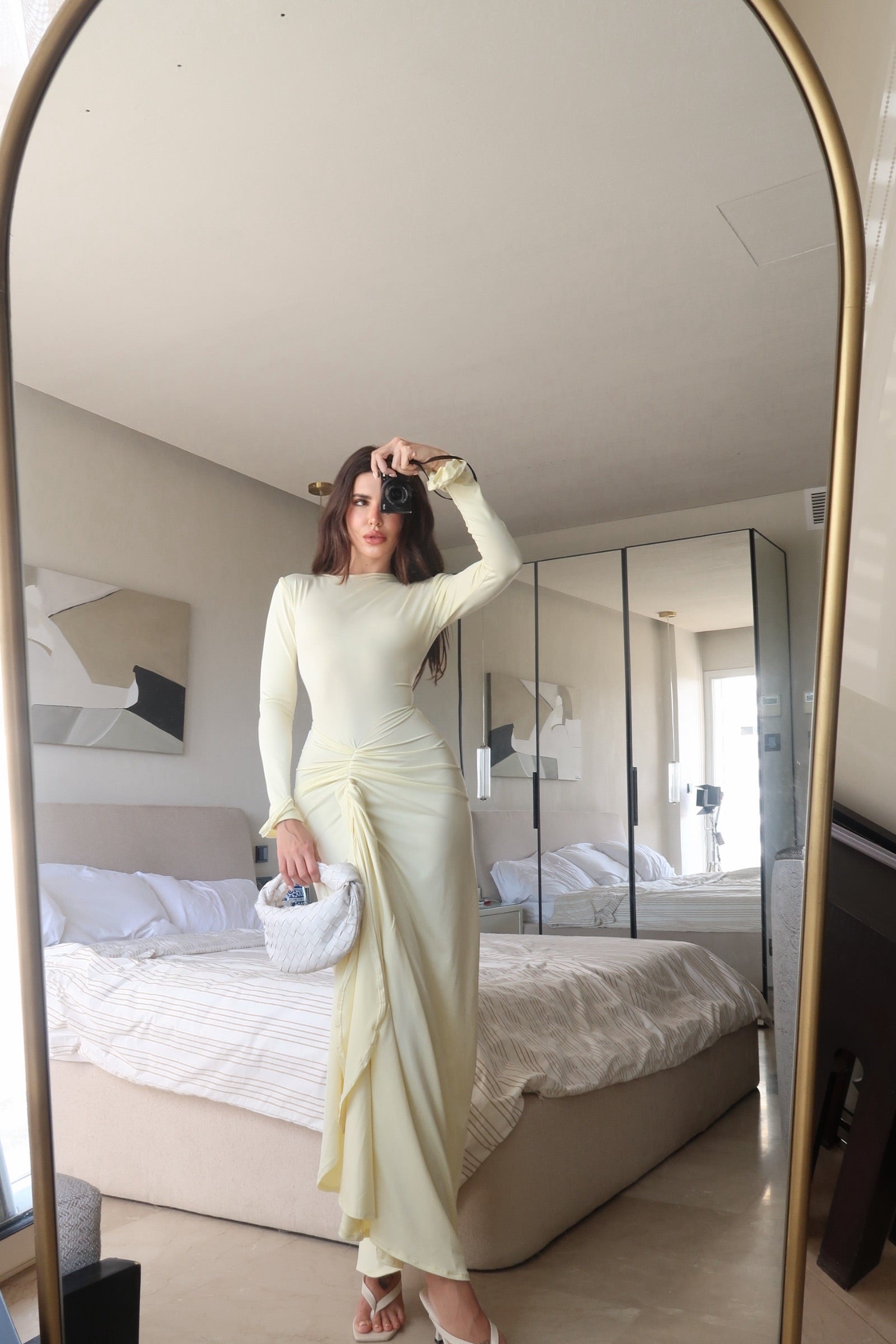 Butter yellow Roma Dress