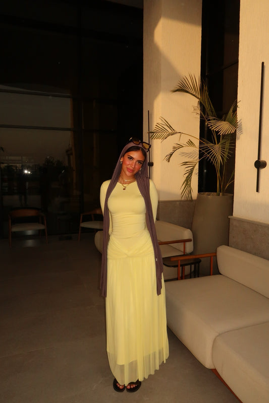 Sophia dress in yellow