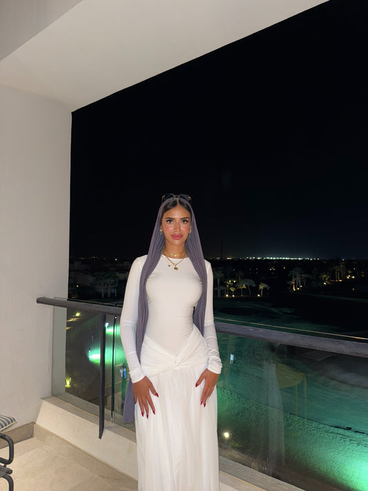 Sophia dress in white