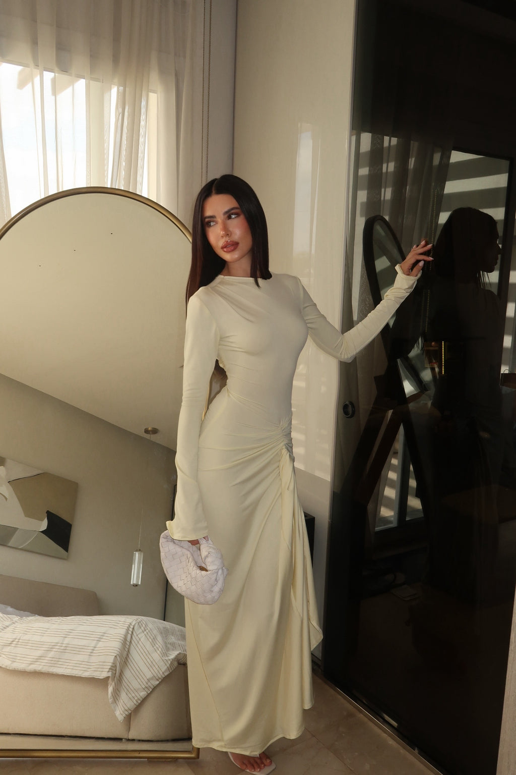 Butter yellow Roma Dress