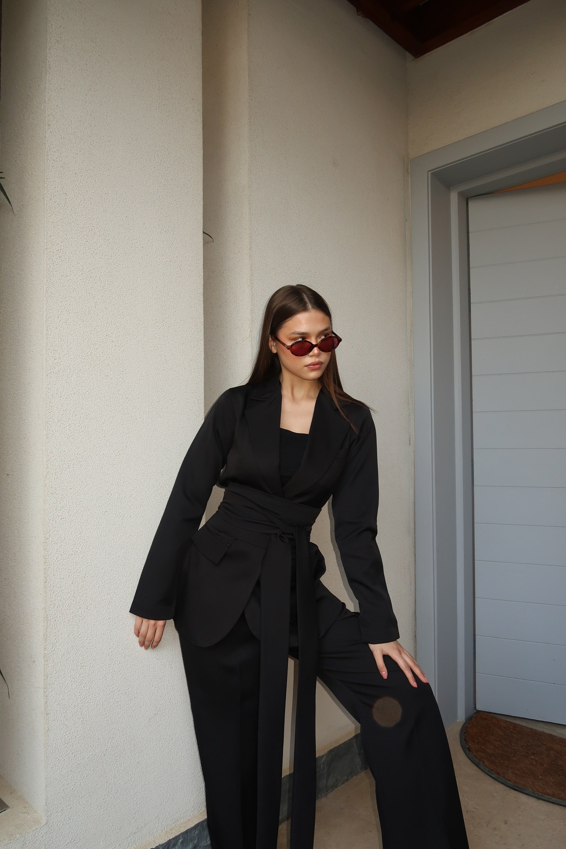 The Black Belted Suit