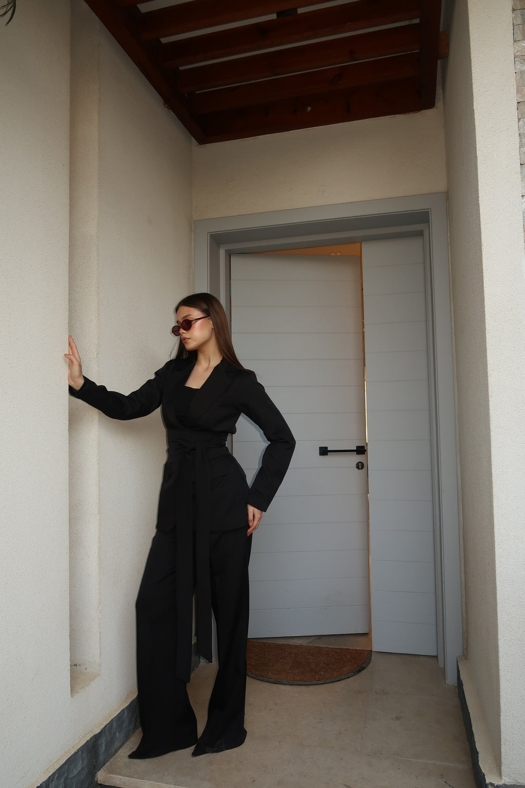 The Black Belted Suit