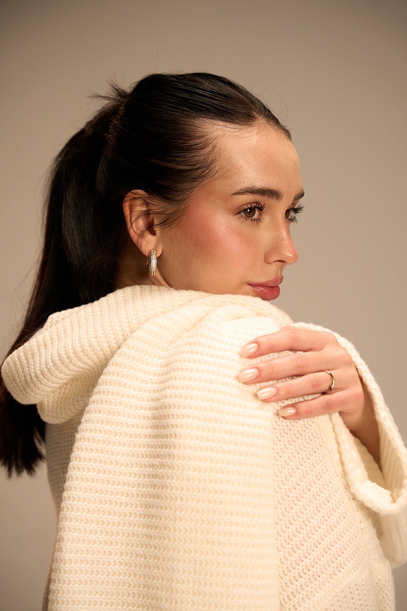 The Scarfed Knit pullover