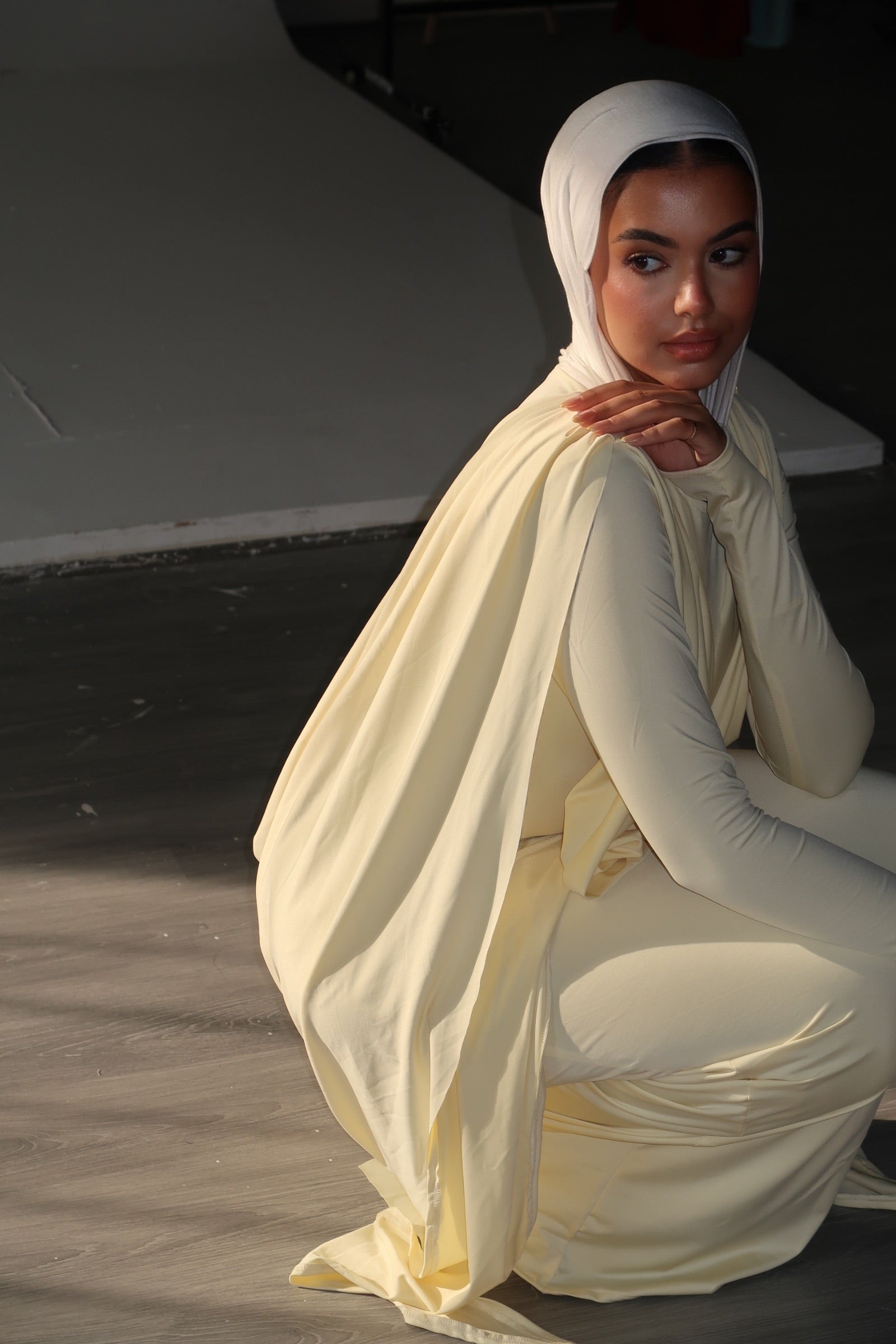 Butter Yellow | The Athena Draped Dress