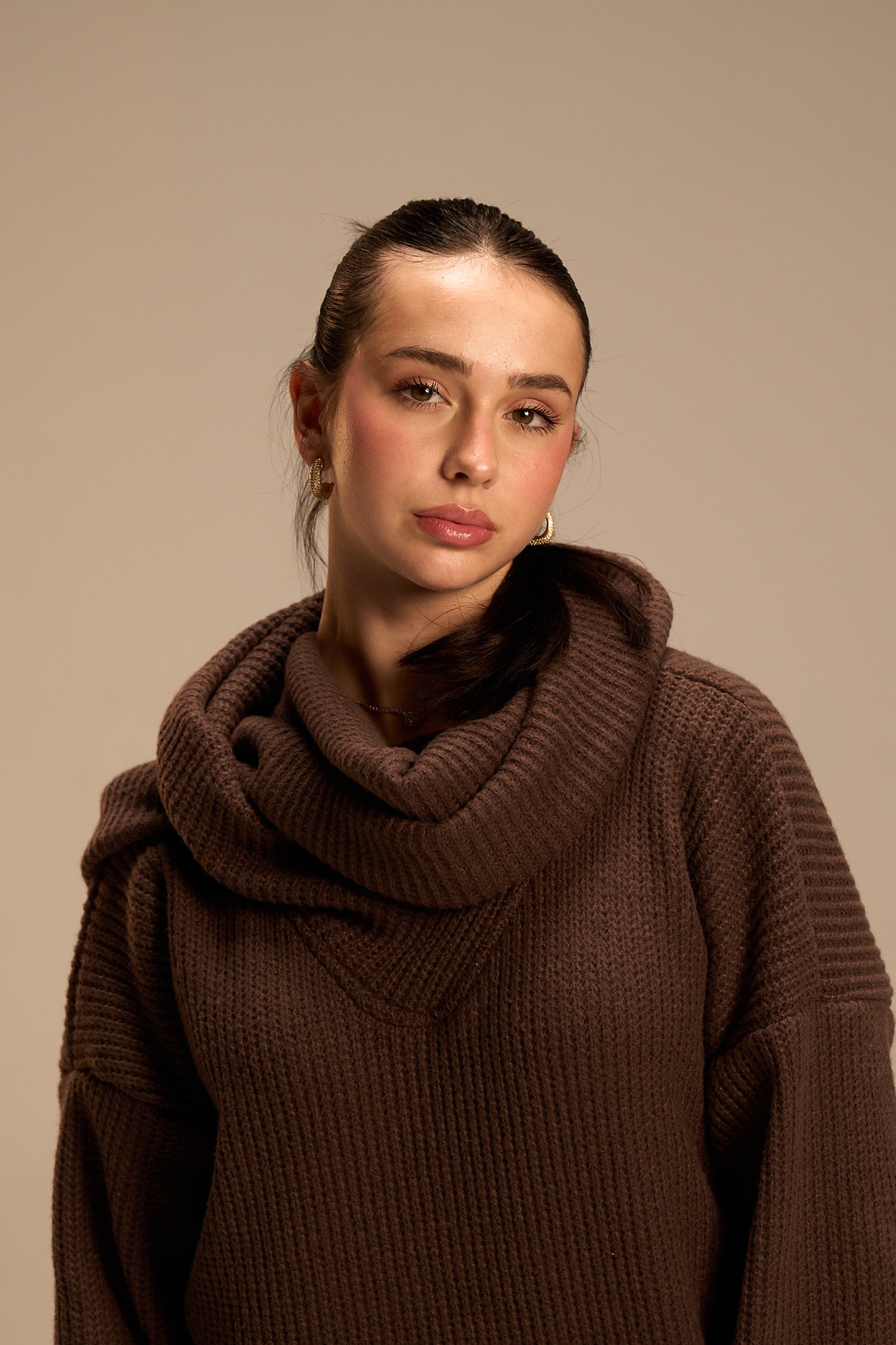 The Scarfed Knit pullover