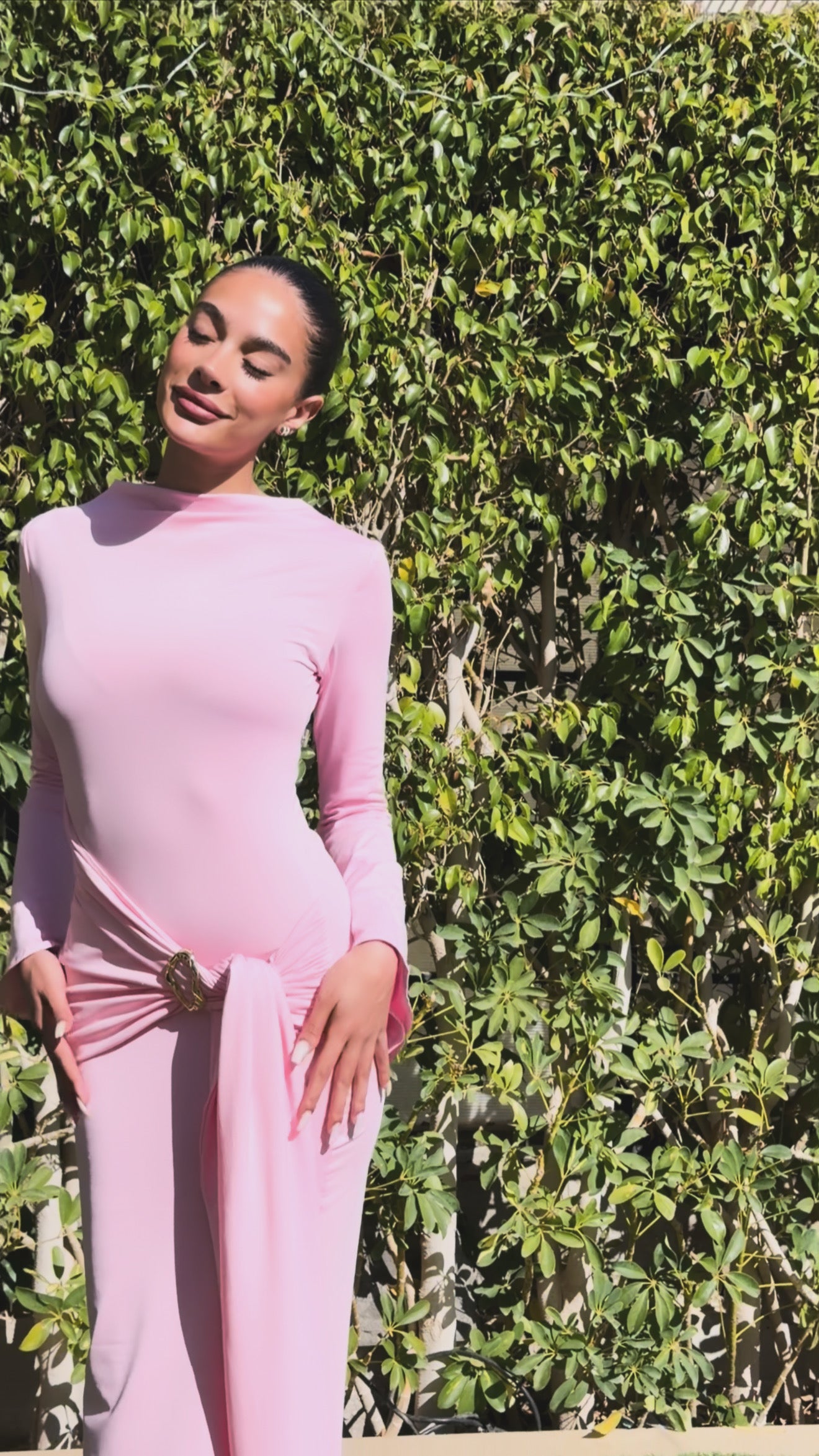 Baby pink Wrap dress Baby pink Wrap dress