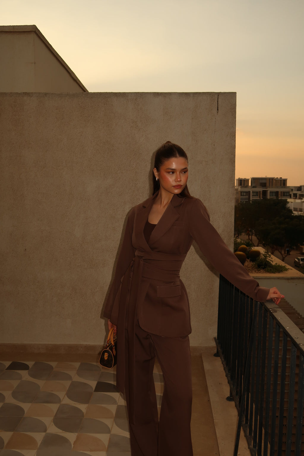 The Café Belted Suit