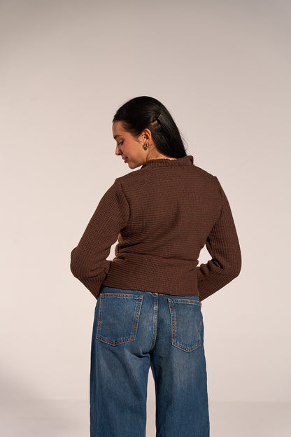 The Cocoa Knit — One Button Cardigan