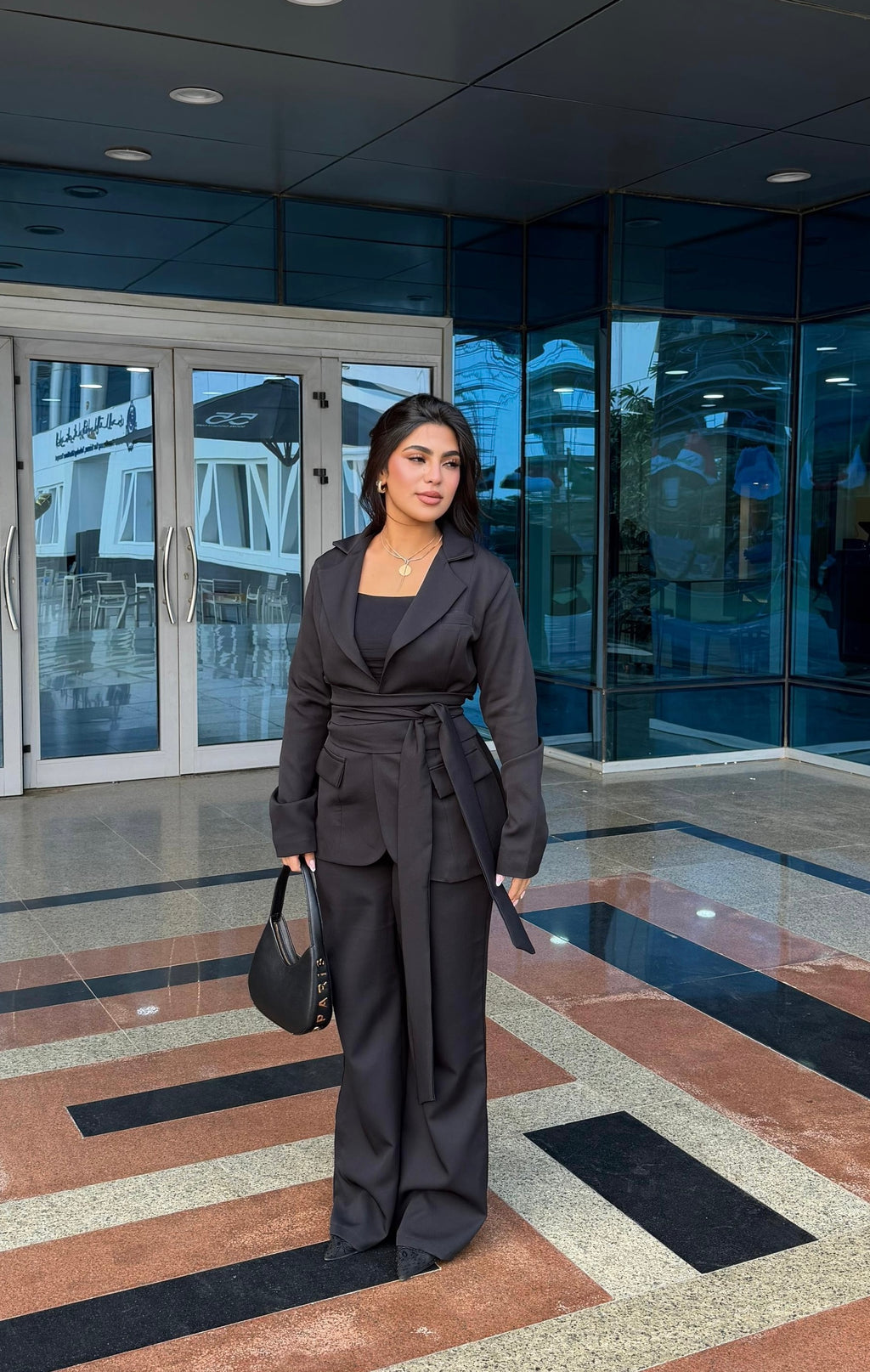 The Black Belted Suit