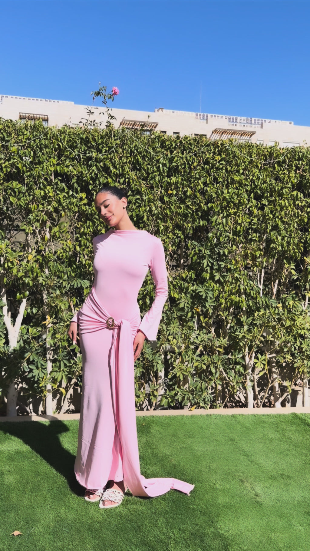 Baby pink Wrap dress