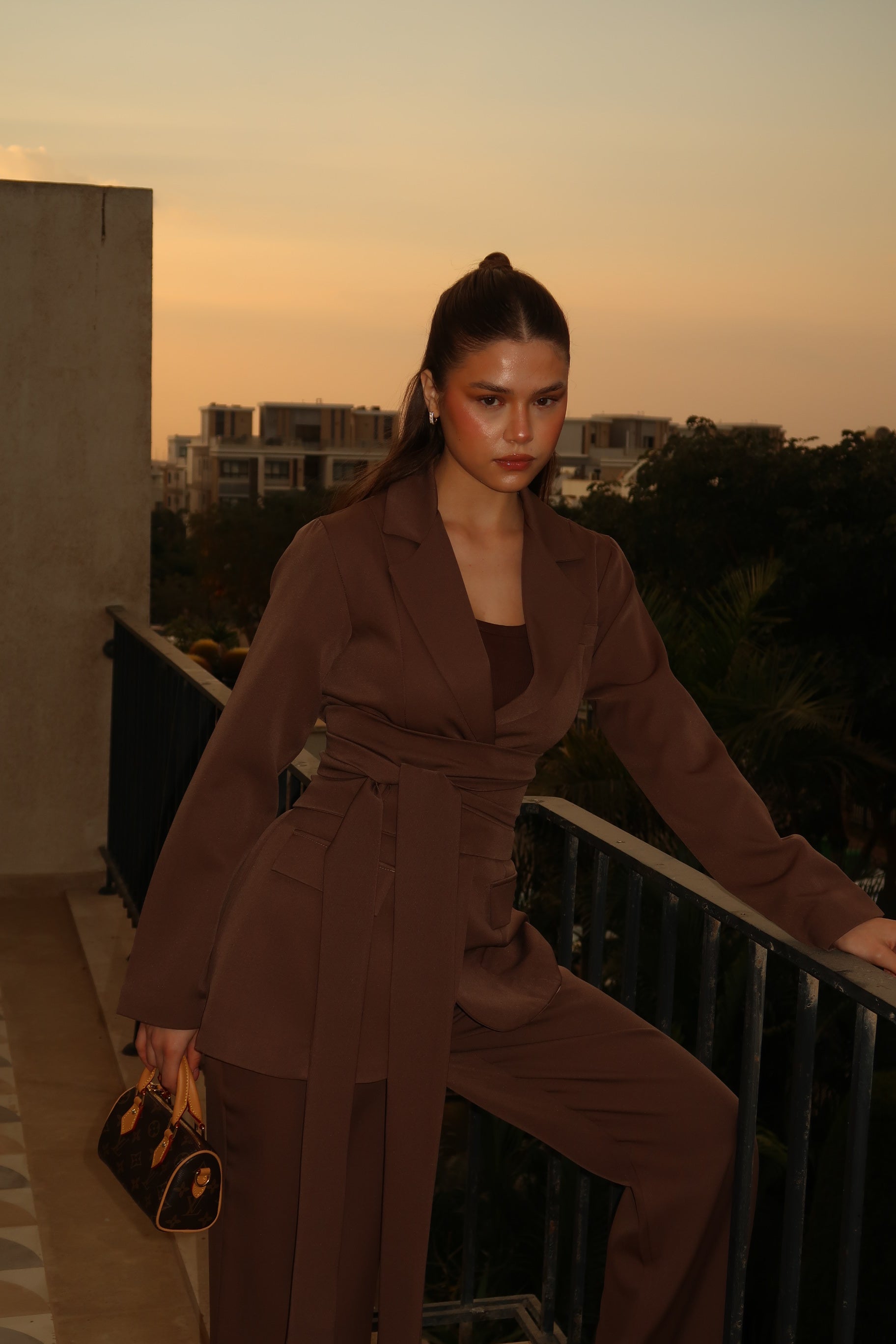 The Café Belted Suit