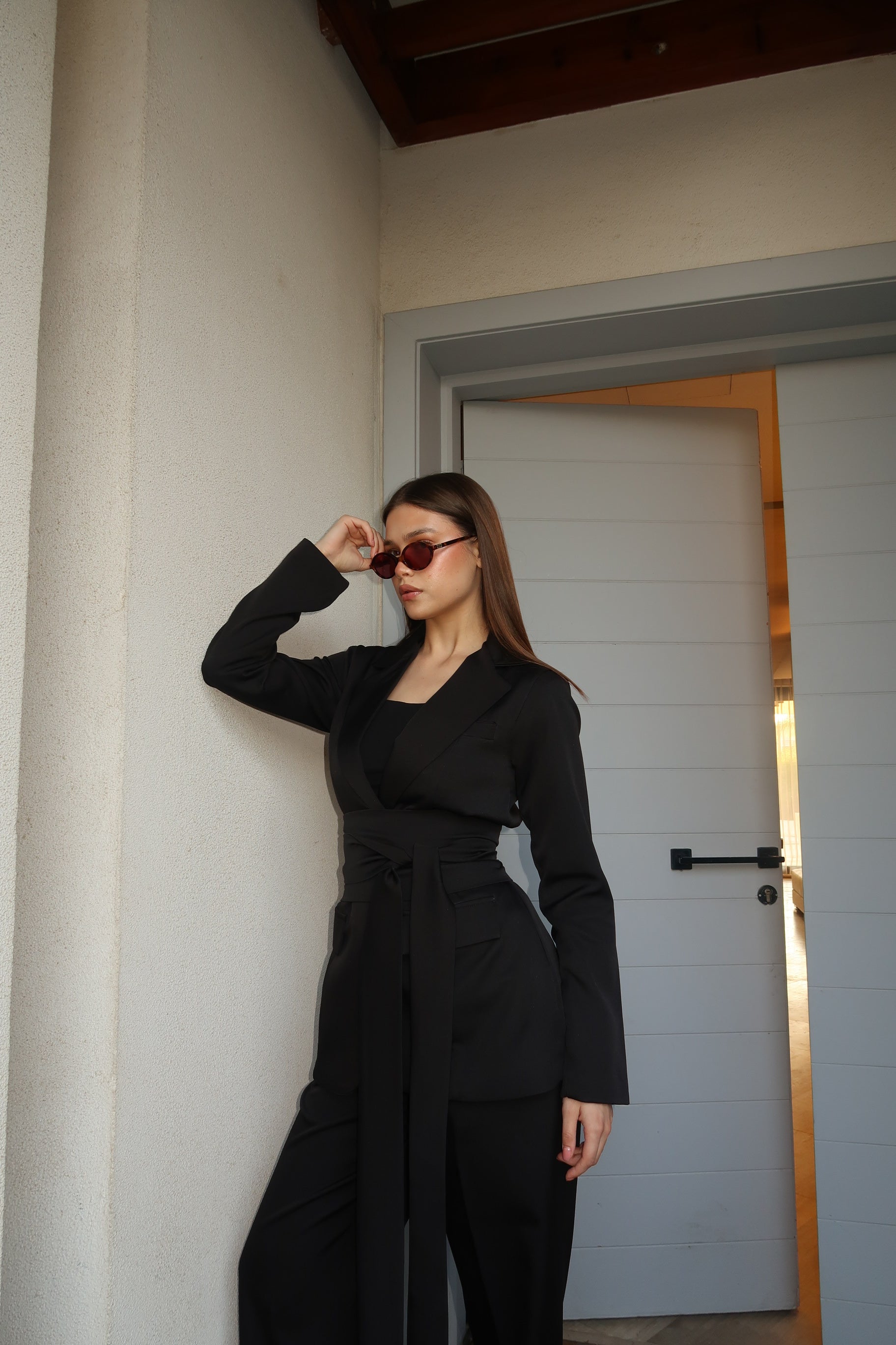 The Black Belted Suit