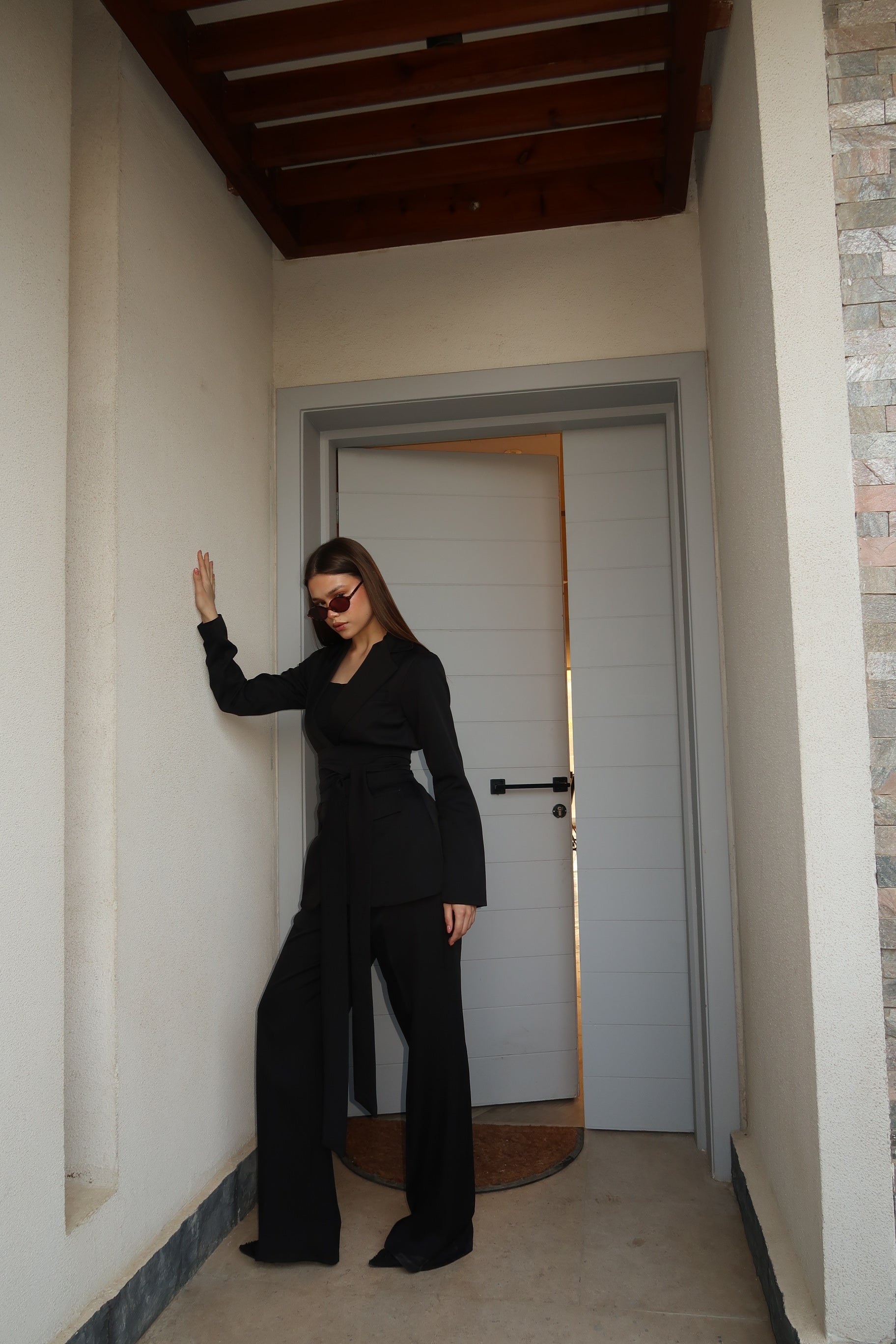 The Black Belted Suit