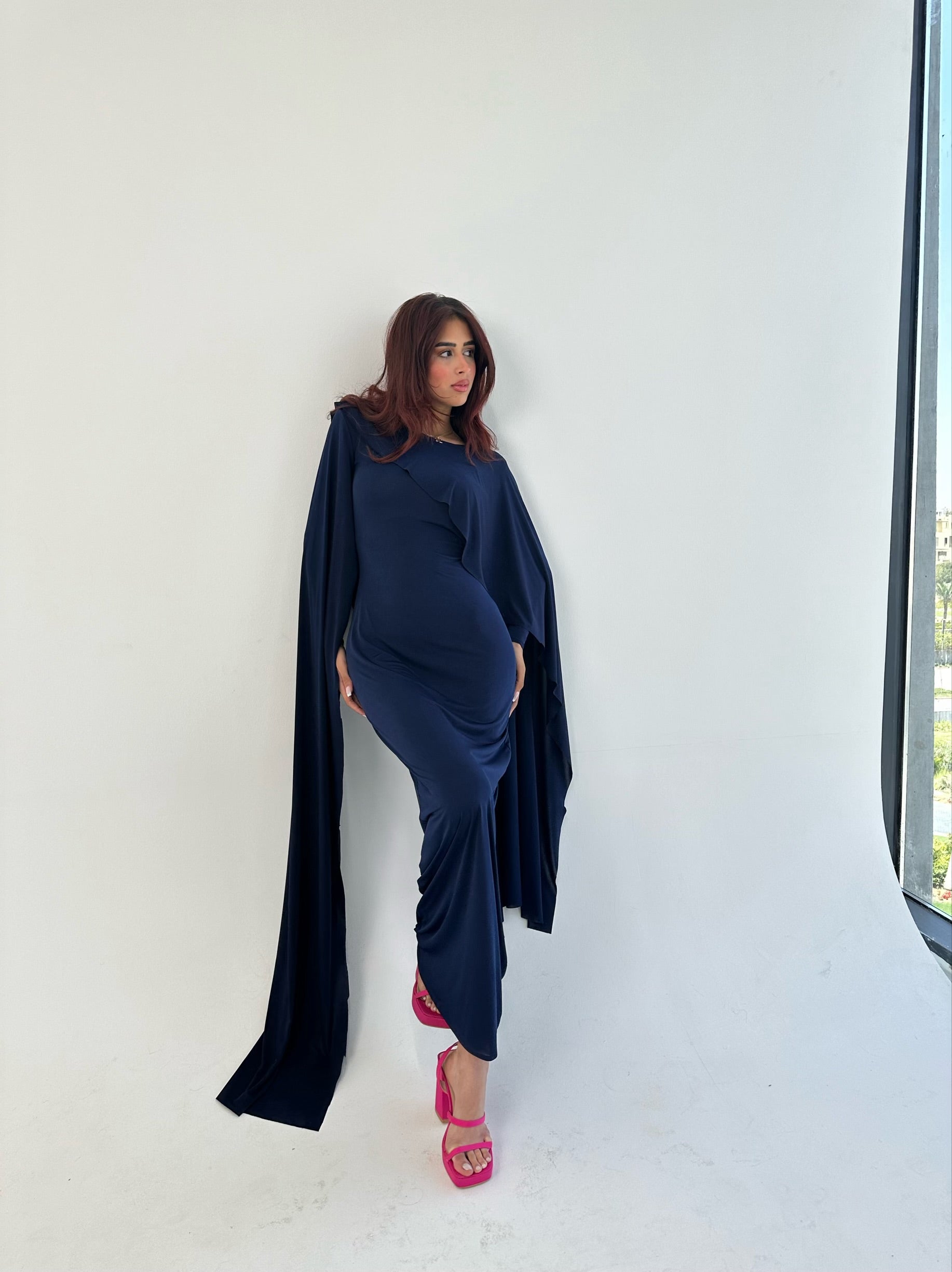 Sirena Dress Navy Blue