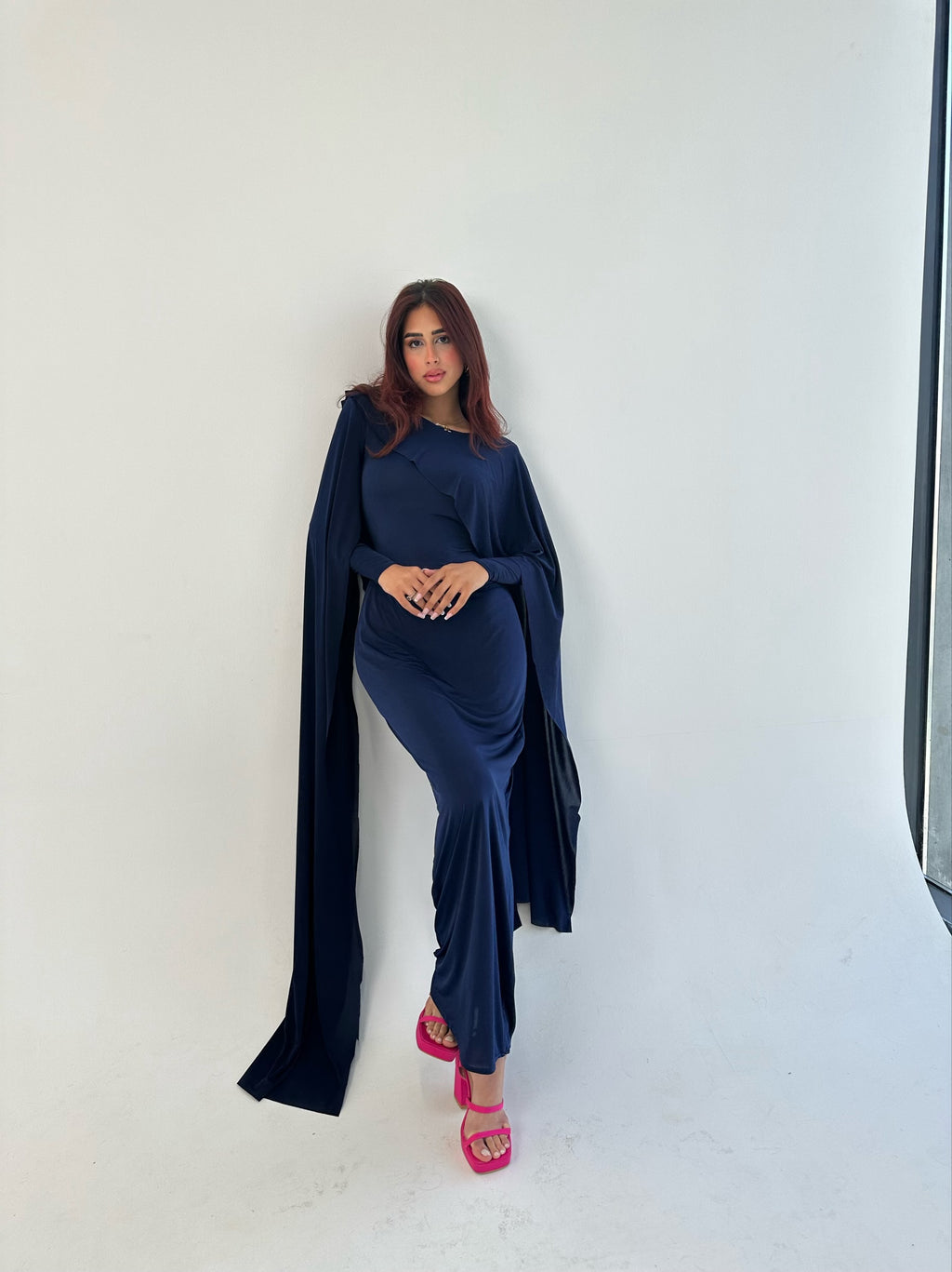 Sirena Dress — Navy Blue