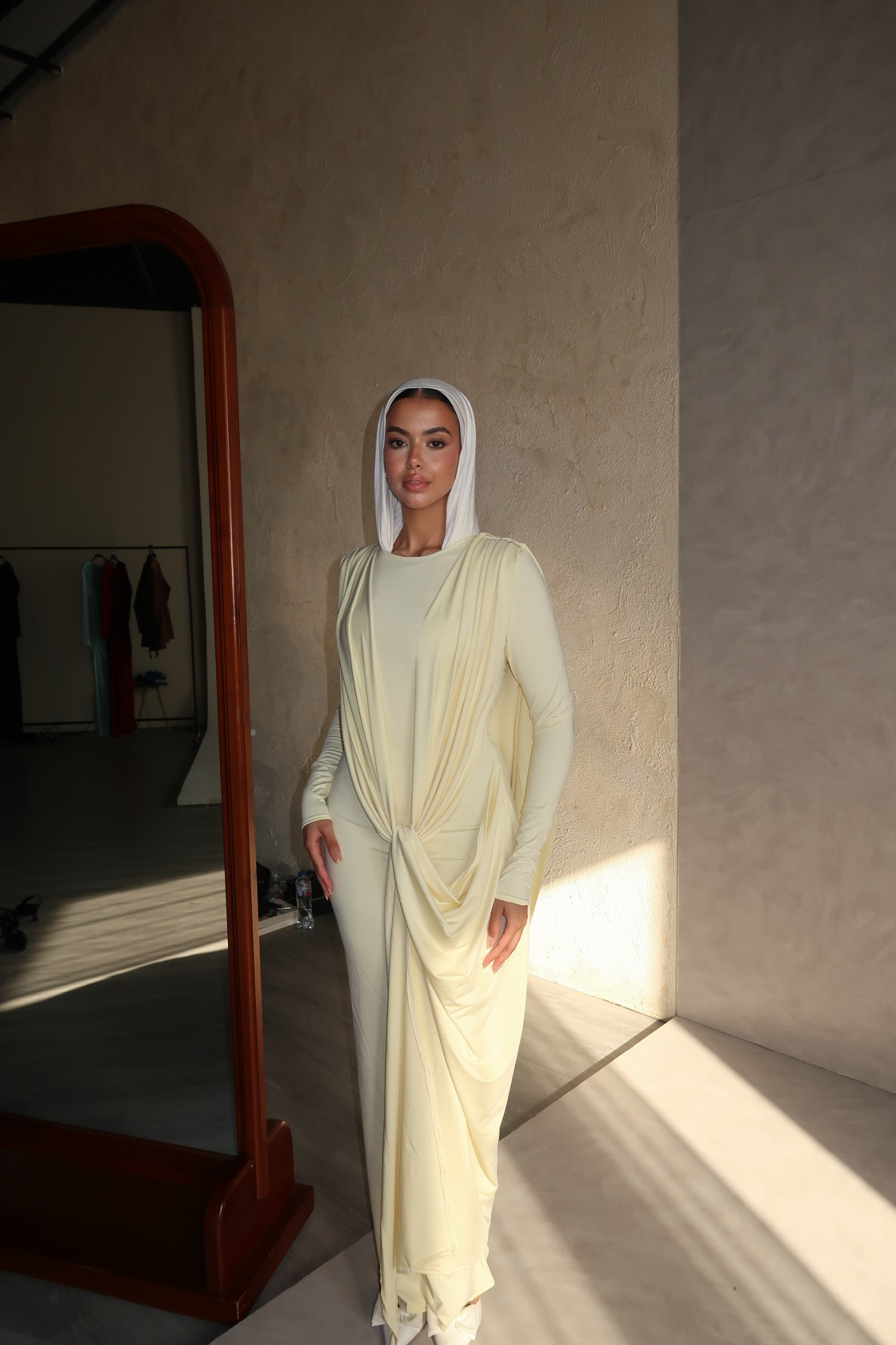 Butter Yellow | The Athena Draped Dress