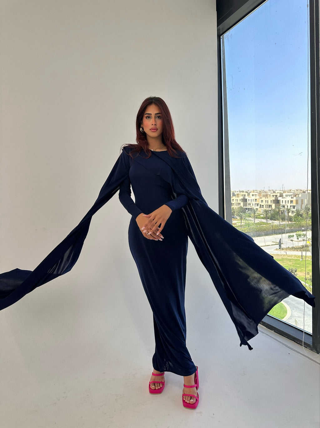 Sirena Dress — Navy Blue