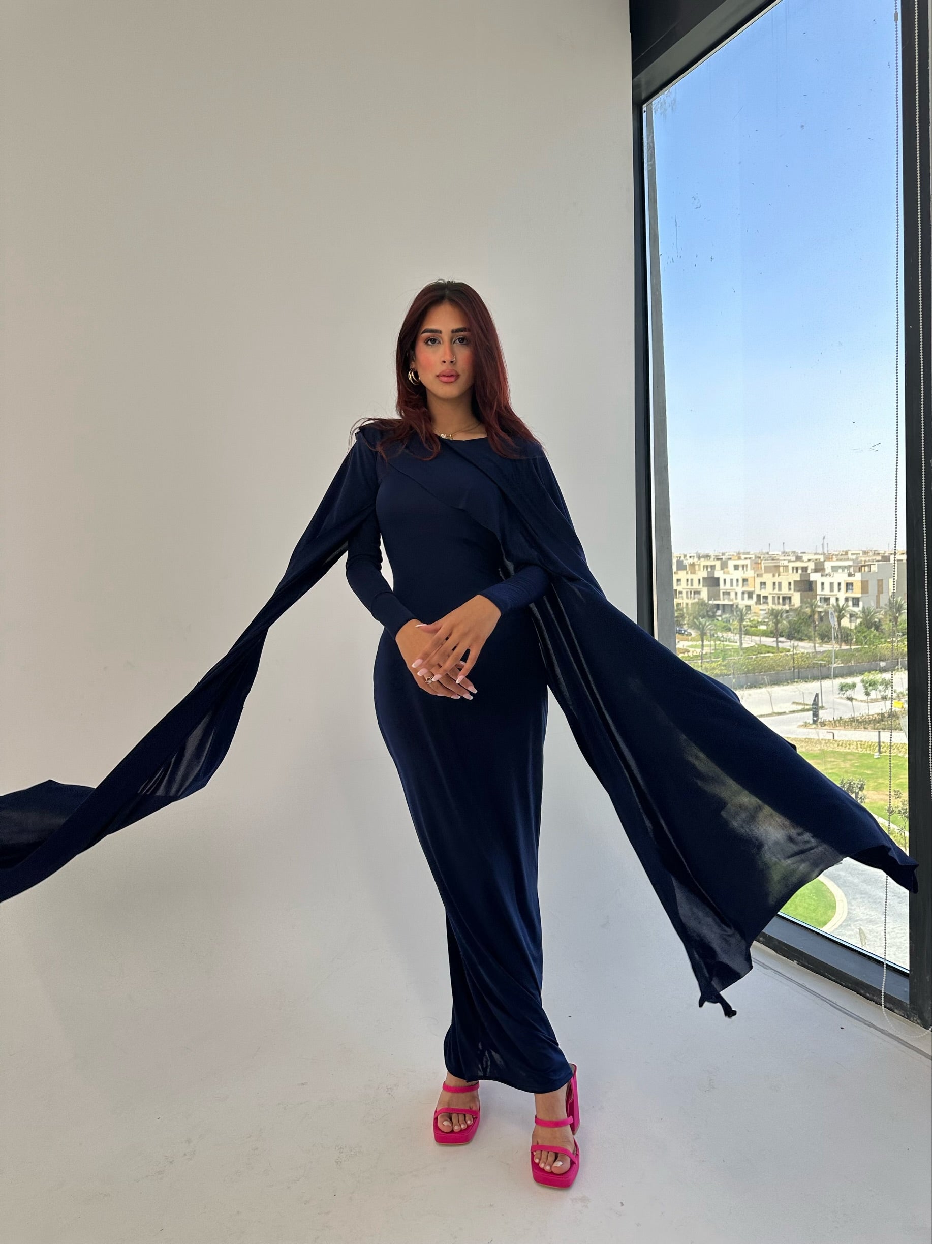 Sirena Dress — Navy Blue