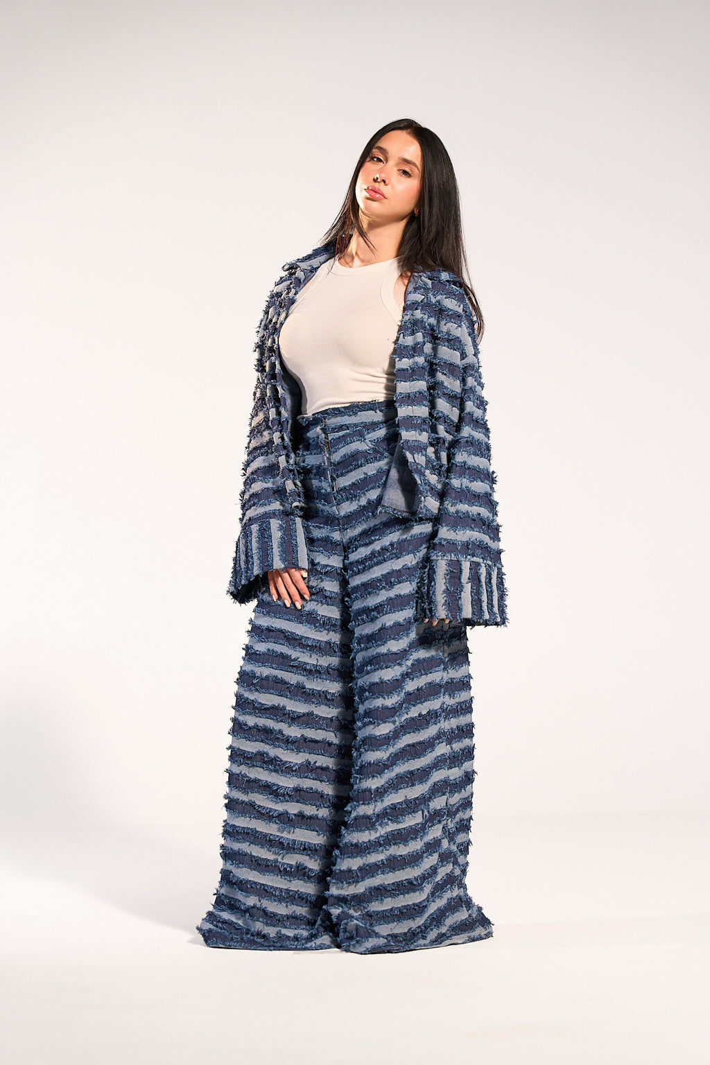 The Stripped Denim set
