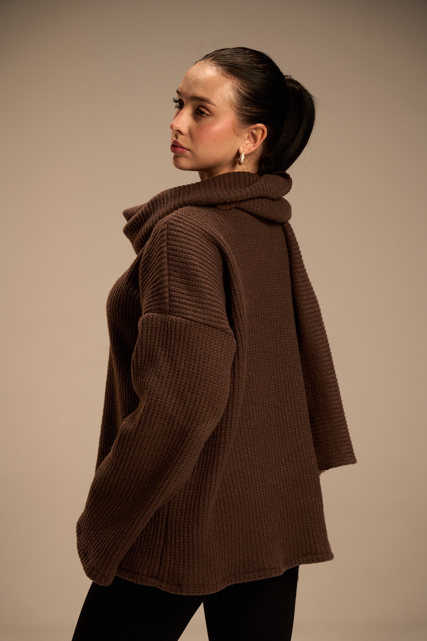 The Scarfed Knit pullover