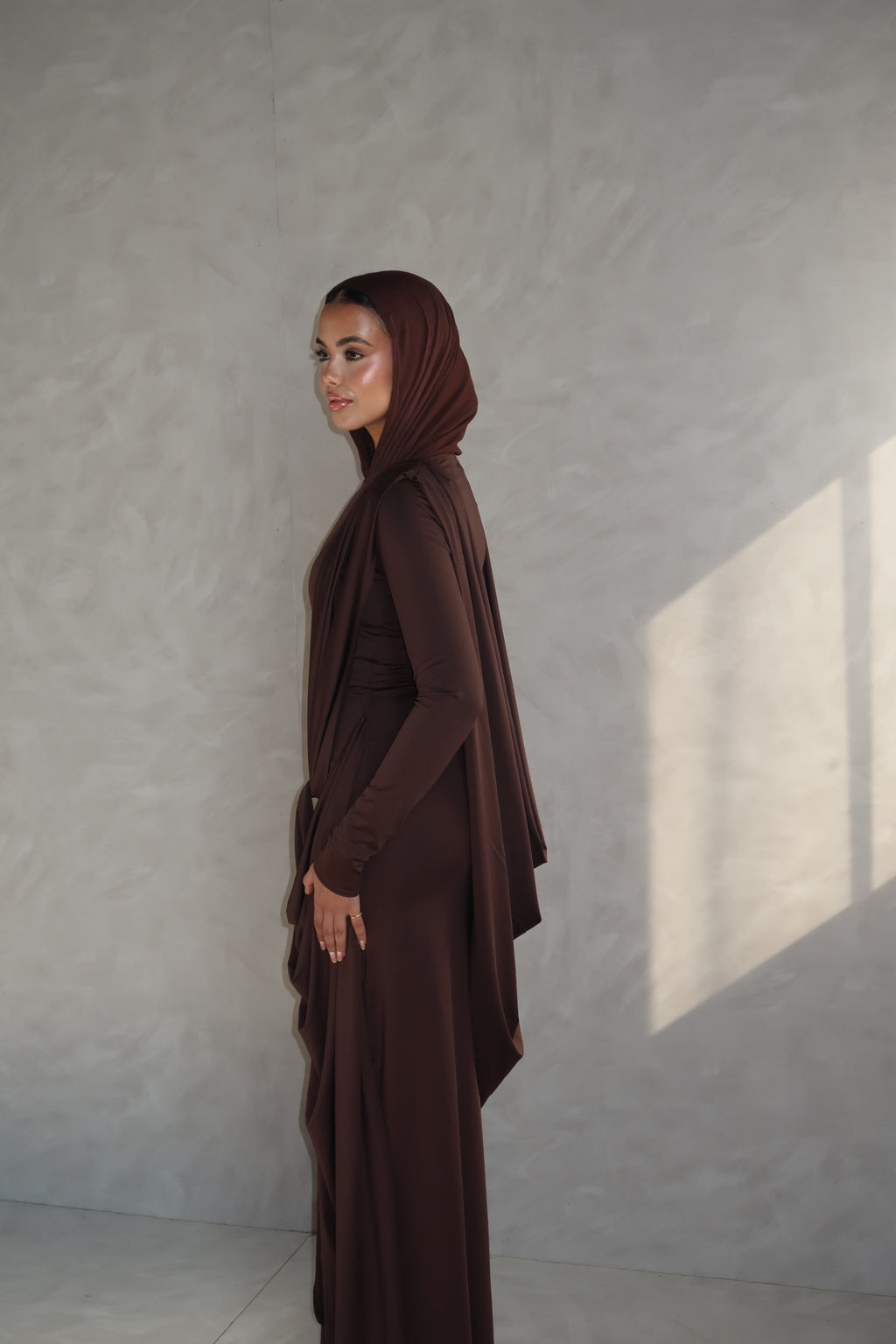 Brown | The Athena Draped Dress