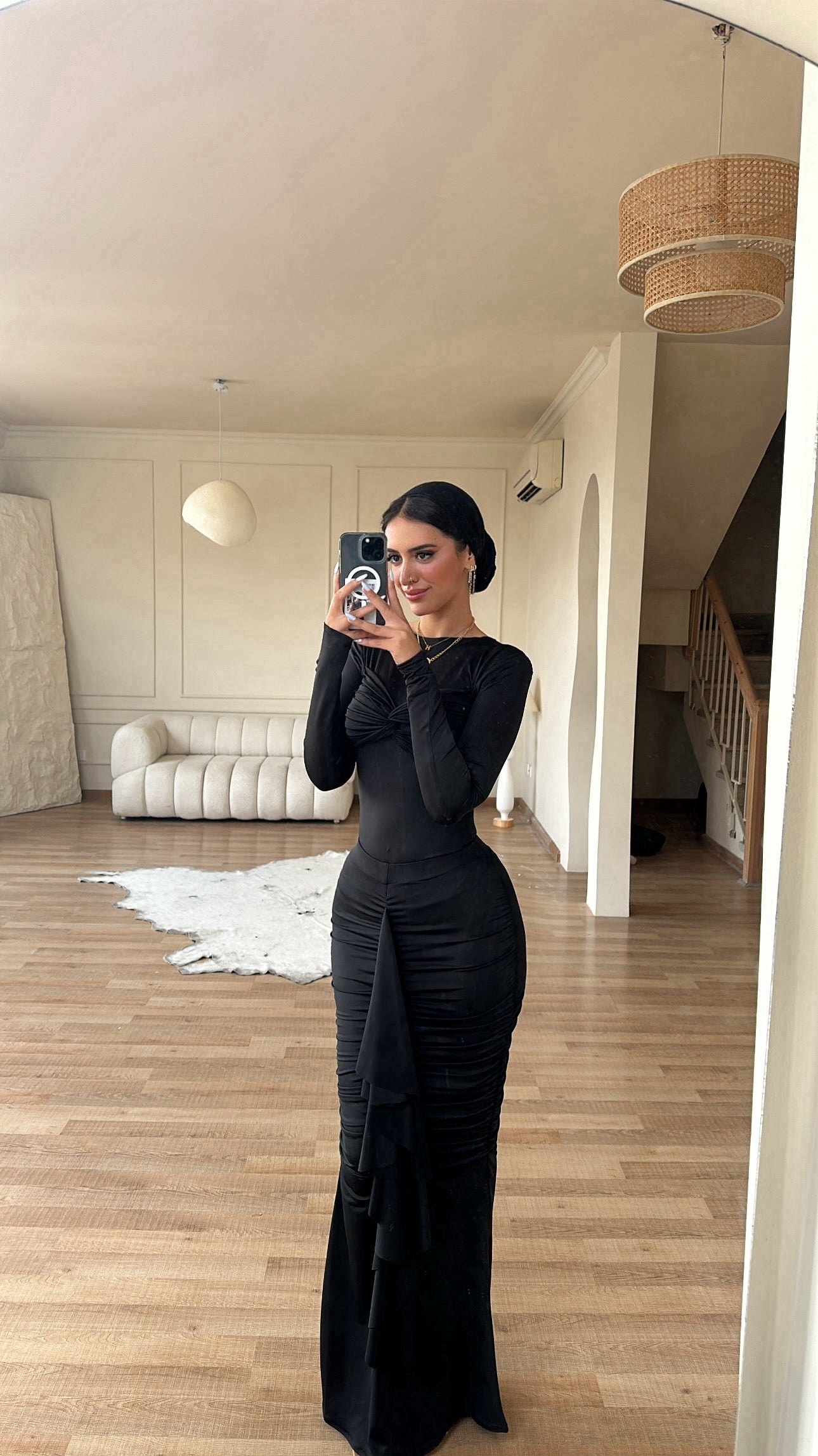 Twist-front bodysuit