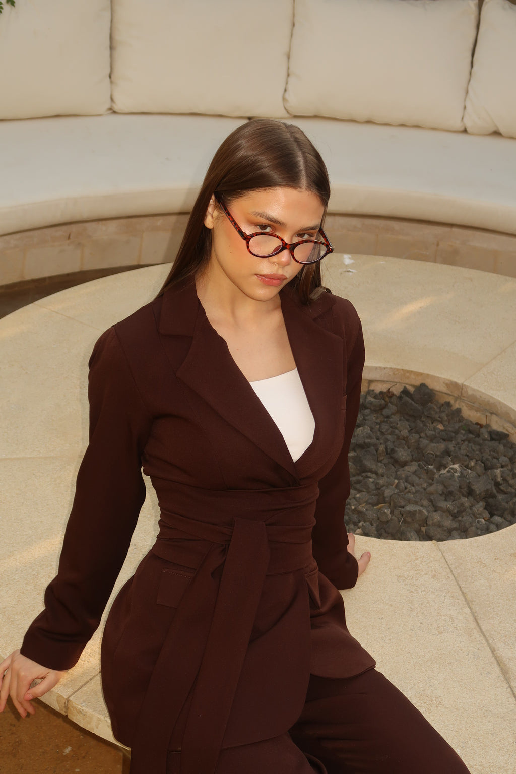 The Brown Belted Suit