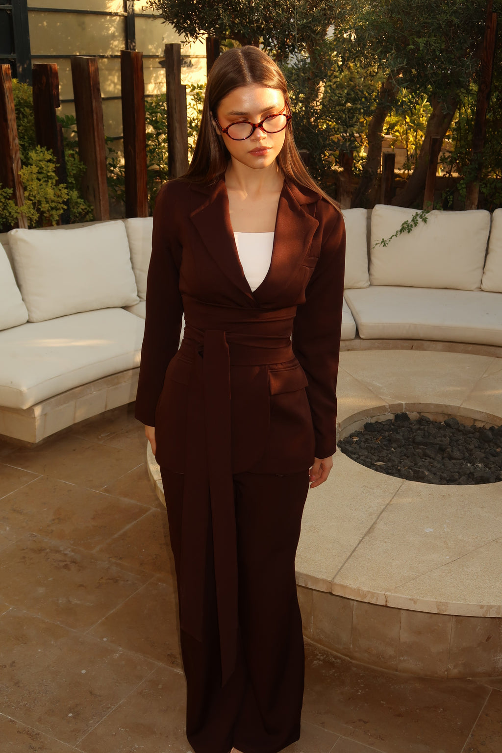 The Brown Belted Suit