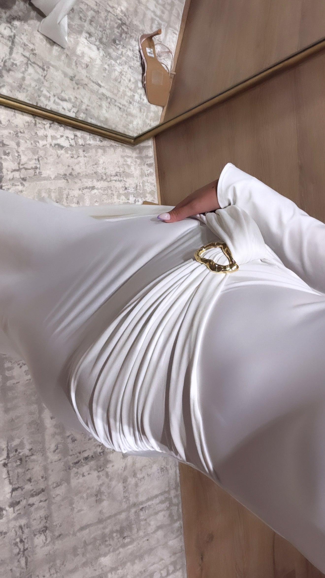 Angelic White wrap dress