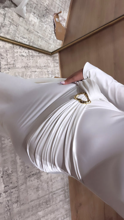 Angelic White wrap dress